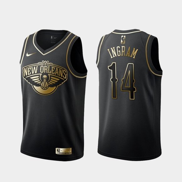 black and gold pelicans jersey